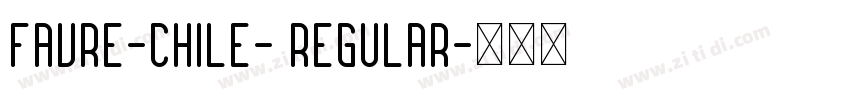 Favre-chile- regular字体转换
